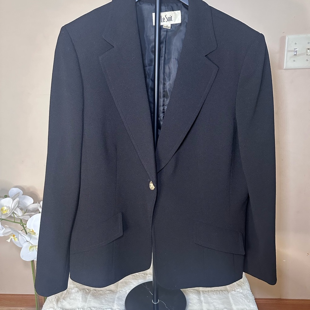 Le Suit Classic Black Men's Blazer